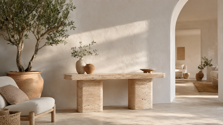 Le travertin dans une déco méditerranéenne