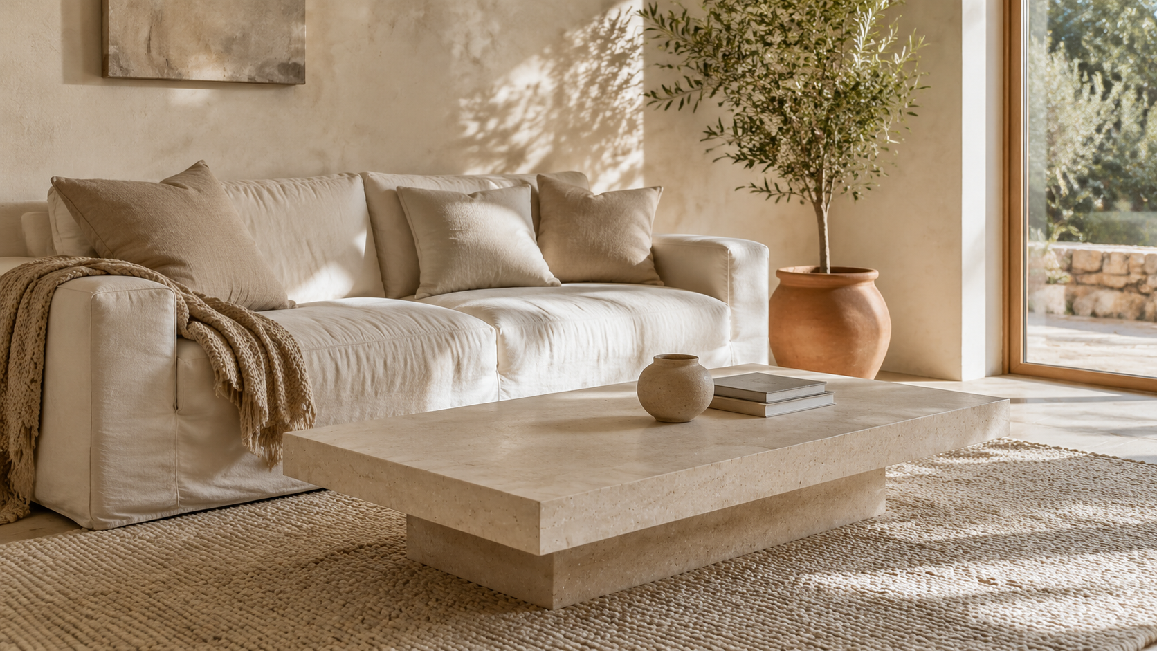 Rentrée déco : relooker son salon avec du travertin