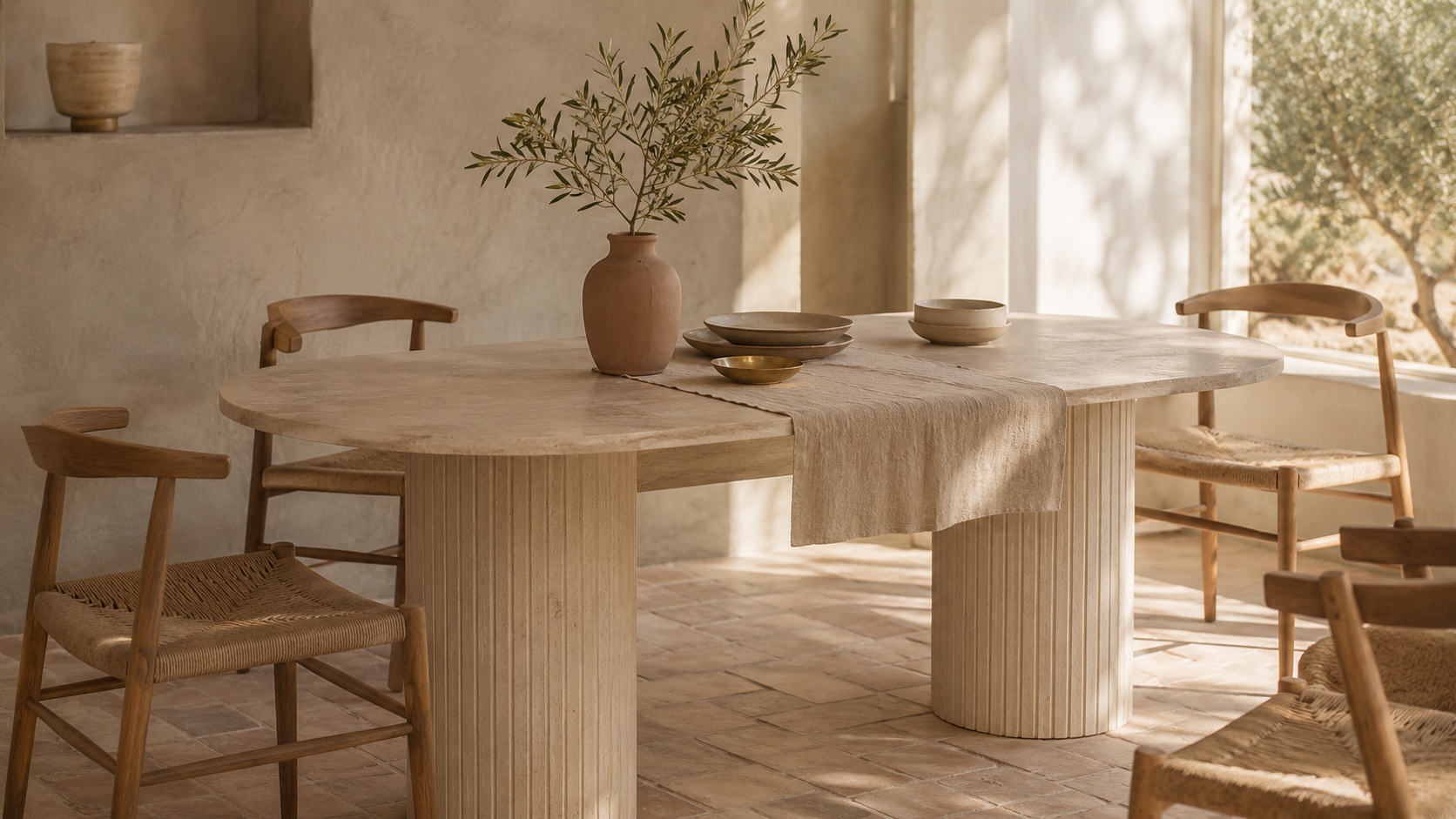 Comment choisir sa table à manger en travertin