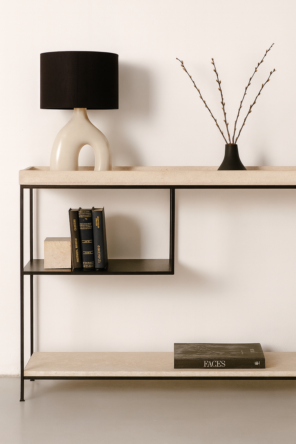 Talia - Console en travertin