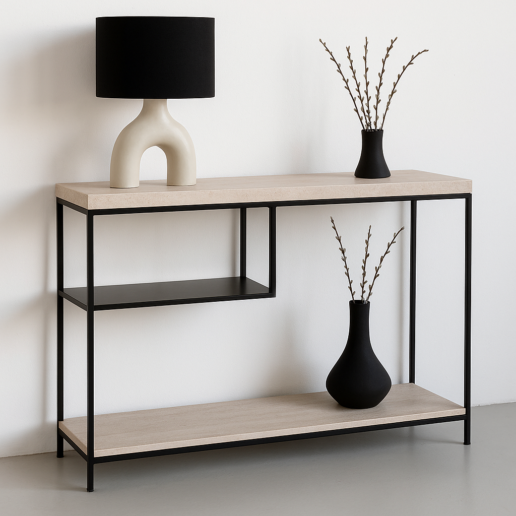 Talia - Console en travertin