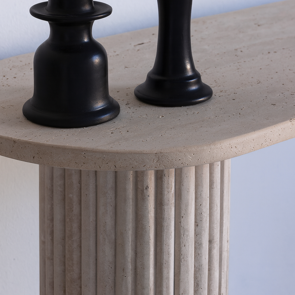 Zina - Console en travertin