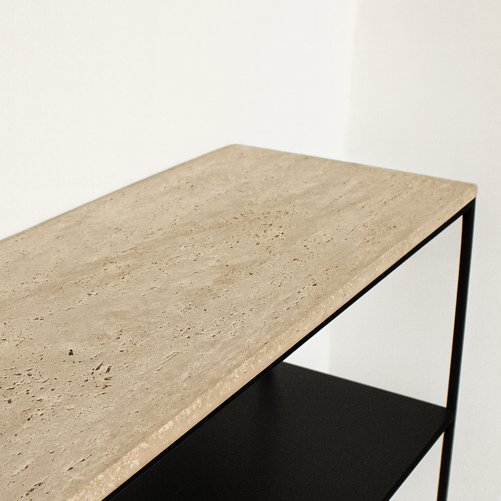 Fidélia - Console en travertin