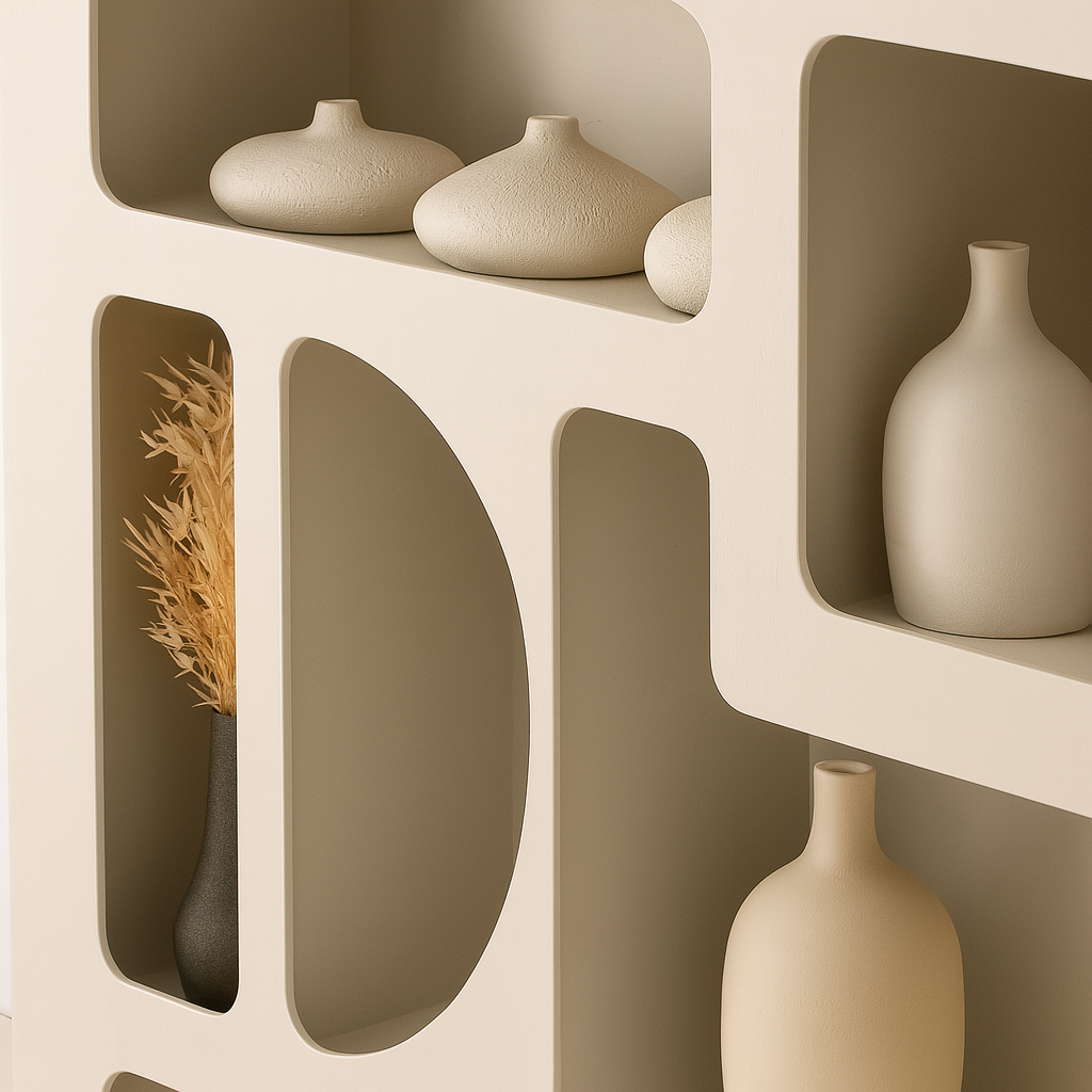 Carmela - Console en bois et béton ciré