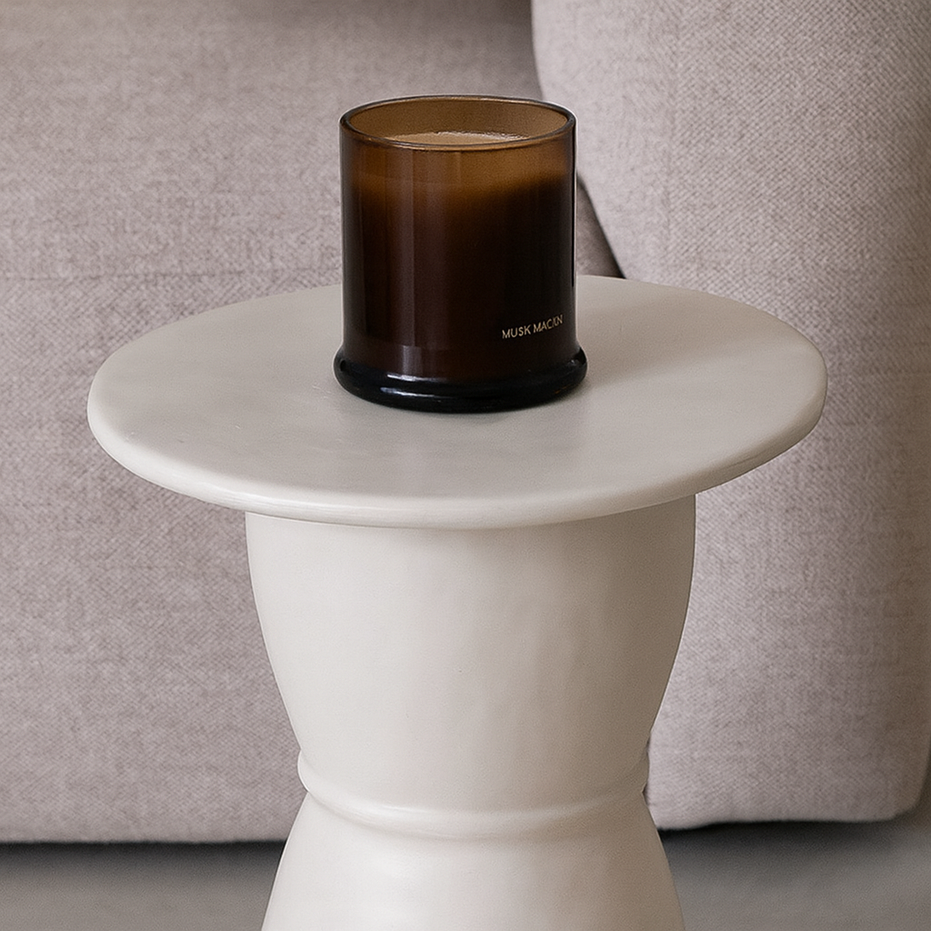 Neoma - Table d'appoint céramique beige