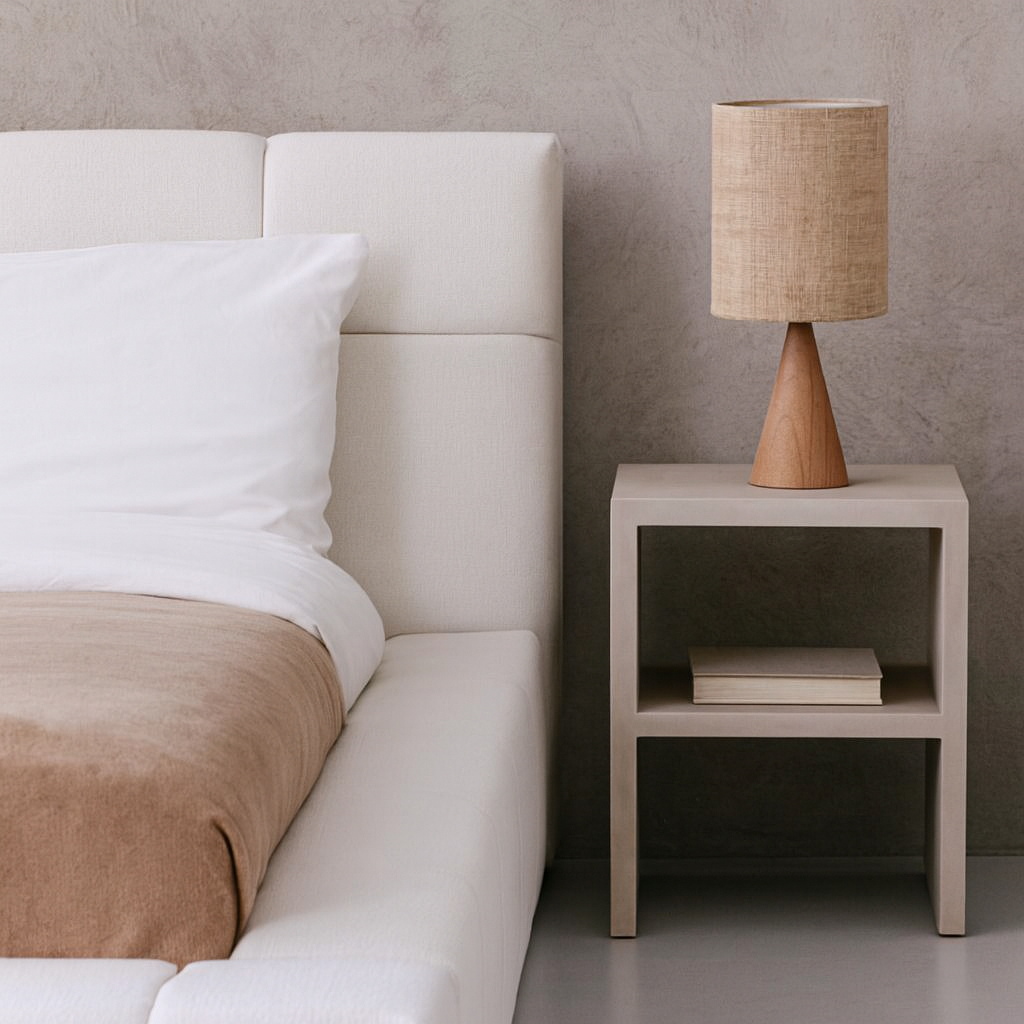 Aelia - Table de chevet en travertin