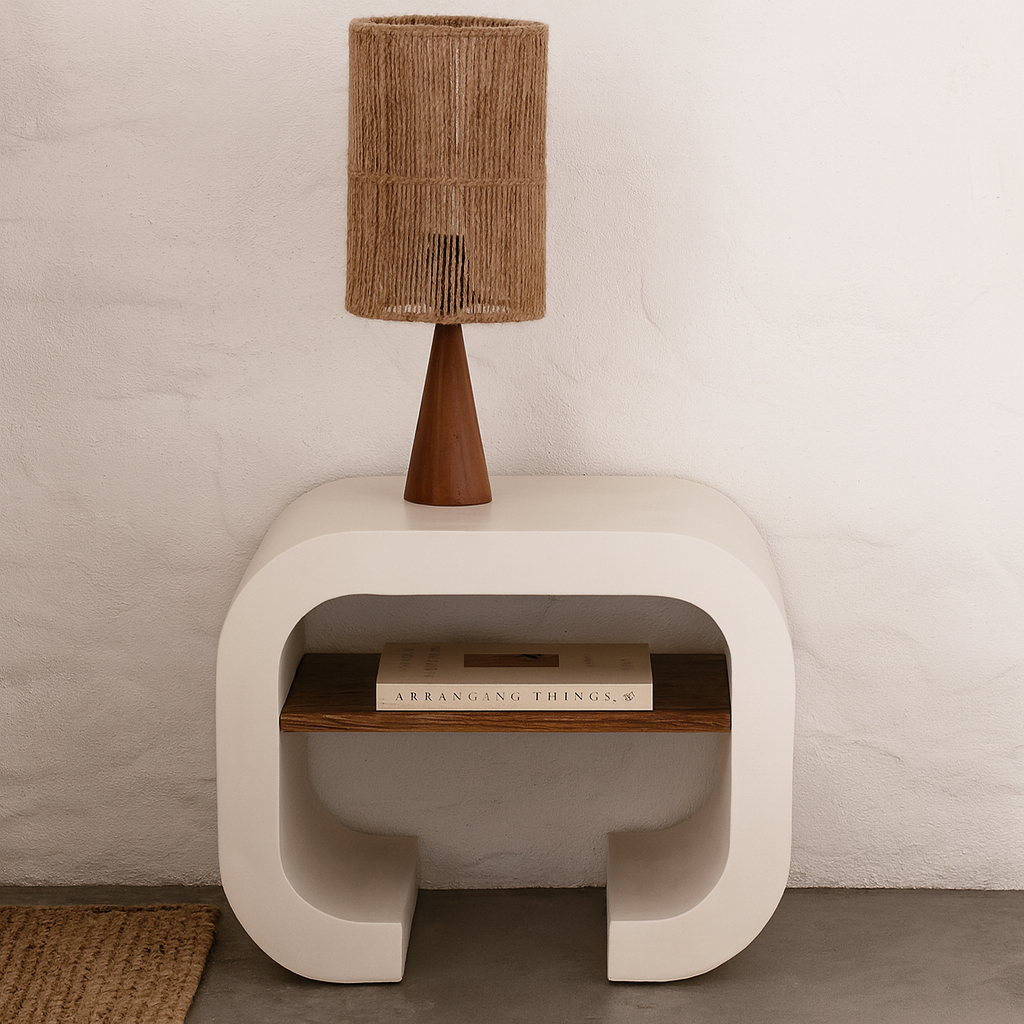 Savane - Table de chevet en béton ciré