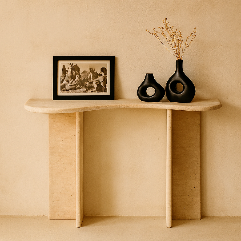 Farah - Console en travertin