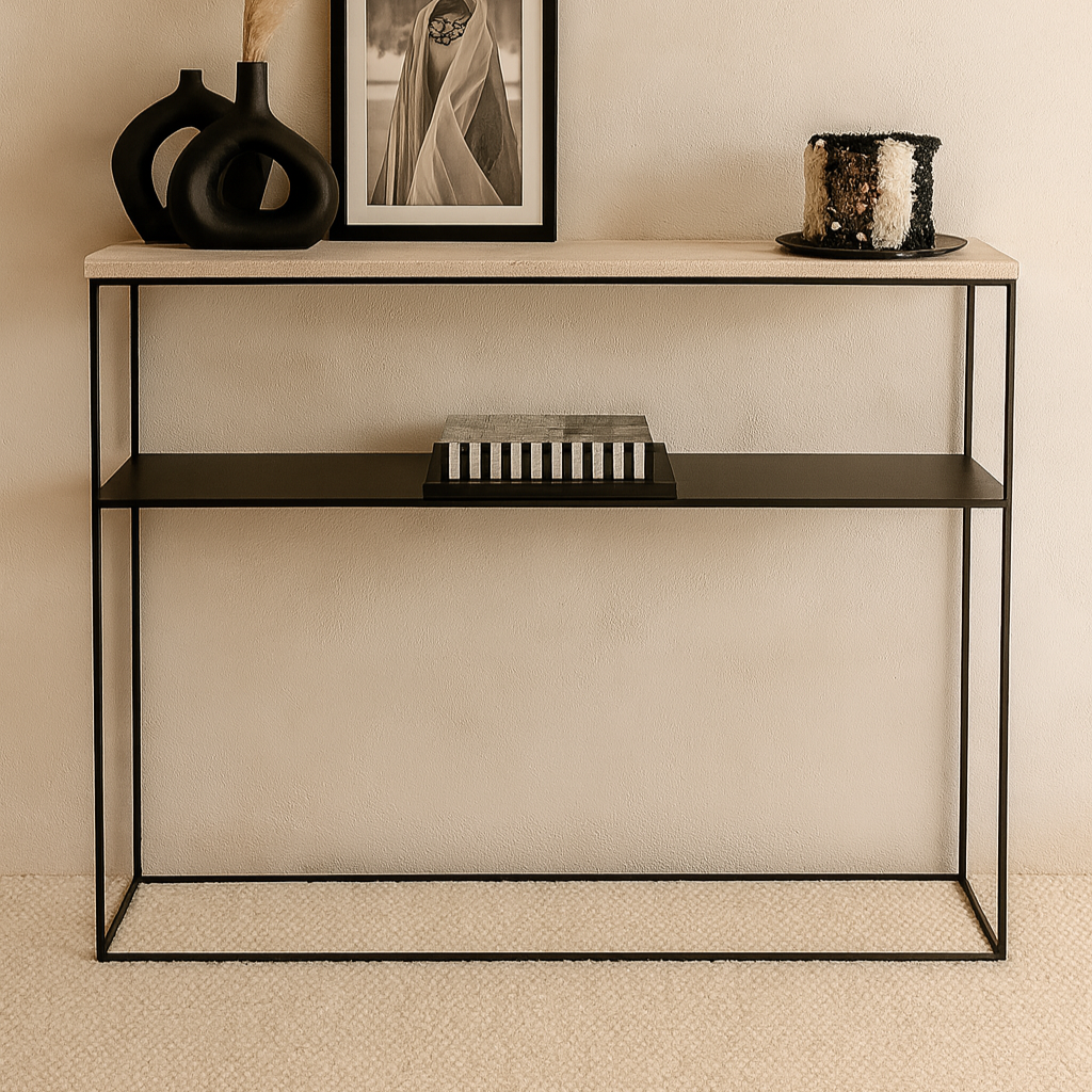 Fidélia - Console en travertin