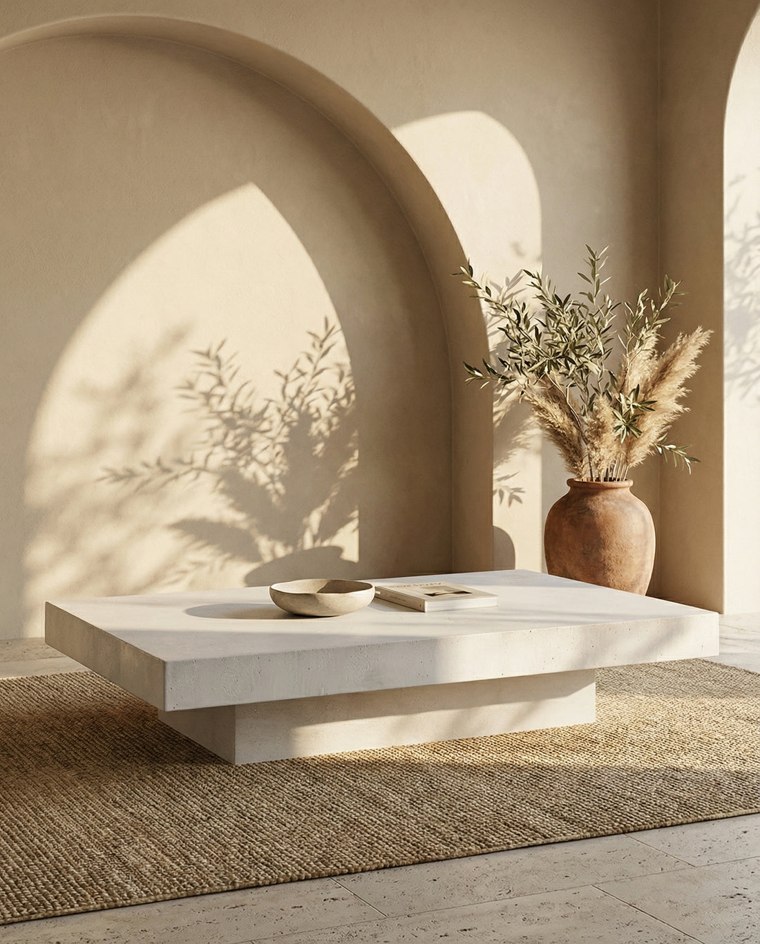 Tayma - Table basse travertin