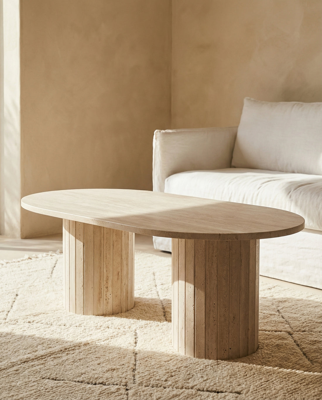 Nerida - Table basse travertin